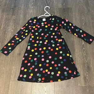 Hanna Anderson polka dot dress with pockets, size 8💗